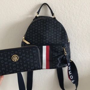 Tommy Hilfiger backpack and wallet
